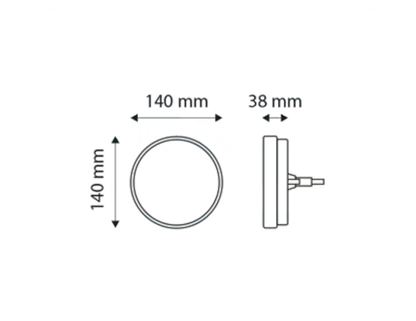 TT TECHNOLOGY TT.12559 LED hátsó lámpa 3 funkciós jobb