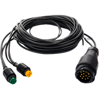 MANTES elektromos szerelés, utánfutó kábelköteg, 5,5 m, 13 tűs csatlakozó, 2x 5 tűs bajonettzár