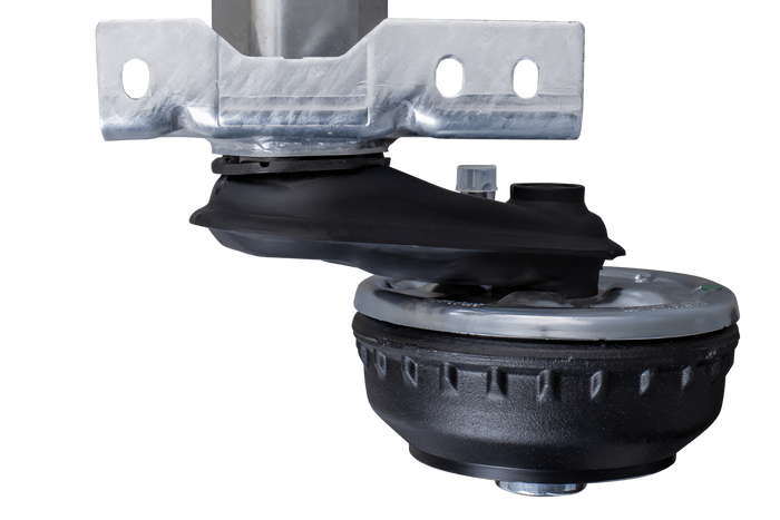 AL-KO COMPACT fékező tengely pótkocsihoz/szállítóhoz 1350kg 800mm 1250mm 5x112