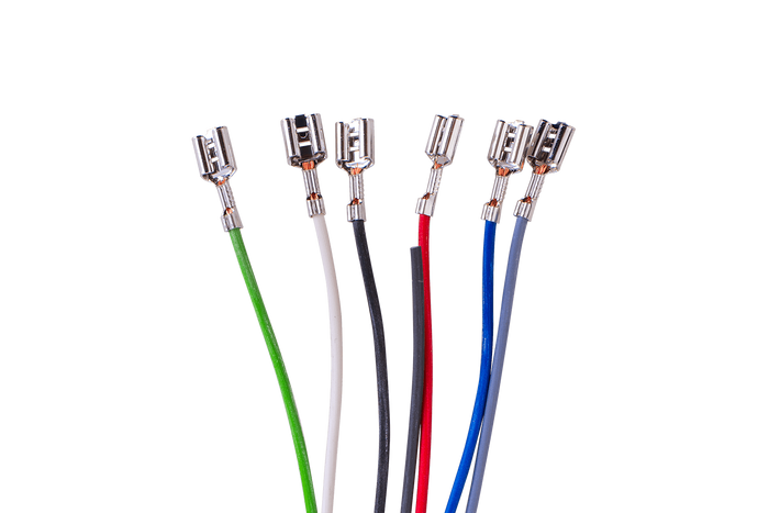 MANTES elektromos szerelés, utánfutó kábelköteg, 8 m, 13 tűs csatlakozó, 6,3-as csatlakozók