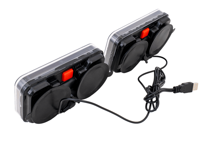 TT Technology TT.12028B-DI LED hátsó lámpák 3 funkciós bal + jobb, vezeték nélküli, mágneses