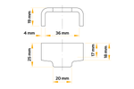 WINTERHOFF BVG 90-A oldalsó vonóhorog tartó pótkocsi oldalsó vonóhoroghoz