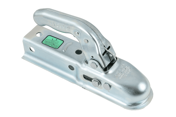 KNOTT K7.5-G gömbfejű vonóhorog 750 kg-os pótkocsihoz, 45 mm-es négyzet alakú vonórúddal