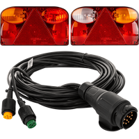 FRISTOM FT-088 hátsó lámpák + MANTES 7m 13-tűs kábelköteg