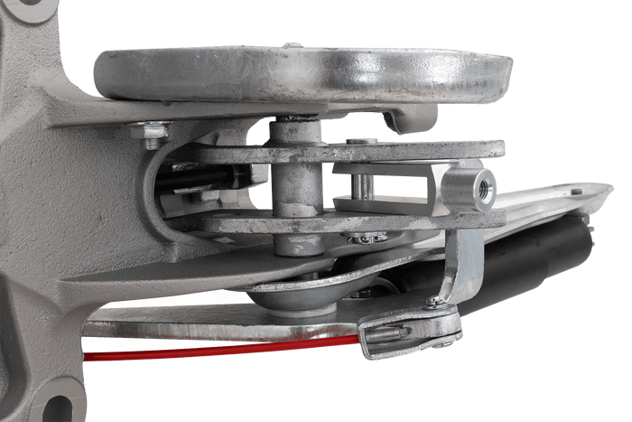 KNOTT KFG30A ráfutószerkezet K35A vonóhoroggal 3000 kg-os pótkocsihoz V-típusú vonórúddal
