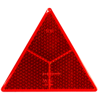 Piros fényvisszaverő figyelmeztető háromszög WAŚ fényvisszaverő