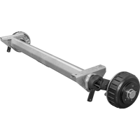 AL-KO EURO fékezett tengely pótkocsihoz/autószállítóhoz 1800kg 1400mm 1900mm 5x112