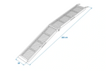 ProPlus 390094 összecsukható rámpa acél felhajtórámpa pótkocsikhoz 203 cm 680 kg 2 darabos készlet