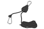 Két darabos ProPlus 320054 drótkötélcsörlő készlet, drótkötélemelő racsnis hajtókarral, 2,5 m, 68 kg