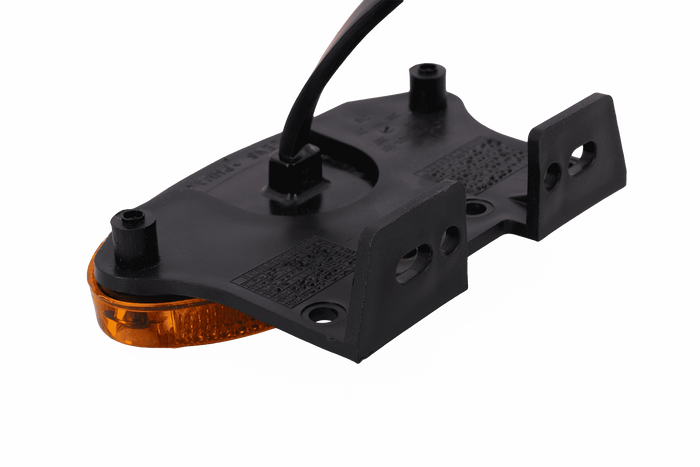 ASPÖCK FLATPOINT II LED-es helyzetjelző lámpa, narancssárga, univerzális, tartóval