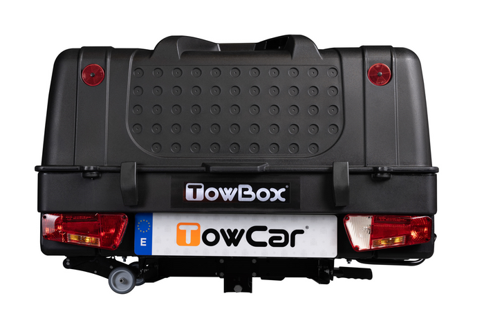 Towbox V1 Black Edition - vonóhorogra szerelhető csomagtartó doboz