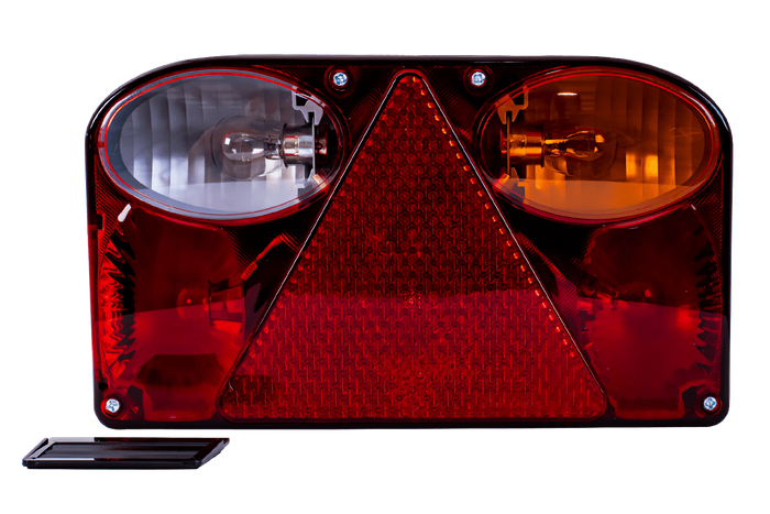 Lámpakészlet: FRISTOM FT-088 hátsó lámpák + ASPÖCK FLEXIPOINT I oldalsó helyzetjelző lámpák + MANTES 7m 13 tűs kábelköteg