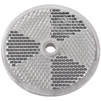 Kerek reflektor lyukkal FEHÉR DOBPLAST 60mm reflektor