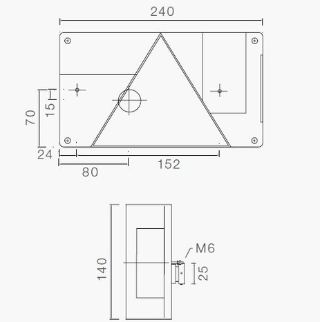 ASPÖCK Multipoint I hátsó lámpaburkolat bal oldali
